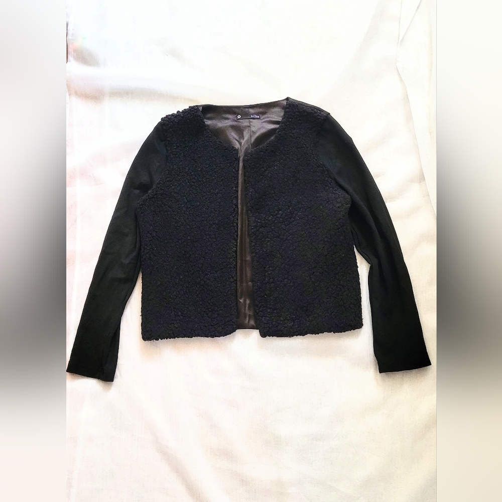 NWOT!REVOLVE Krisa Fall Formal Sherpa Cardigan Women's Open Front Jacket Medium